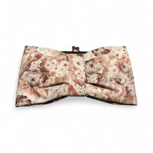 Charming Charlie Floral Bow Crossbody Bag - cream and Brown